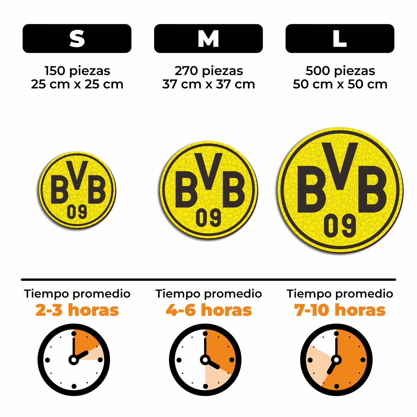 Logo Borussia Dortmund® Puzle de Madera