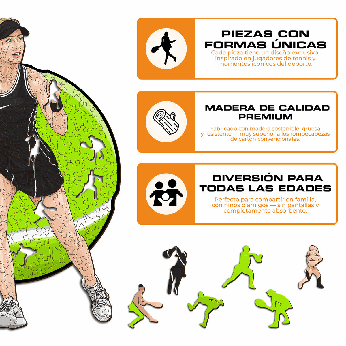 Paula Badosa Puzle de Madera