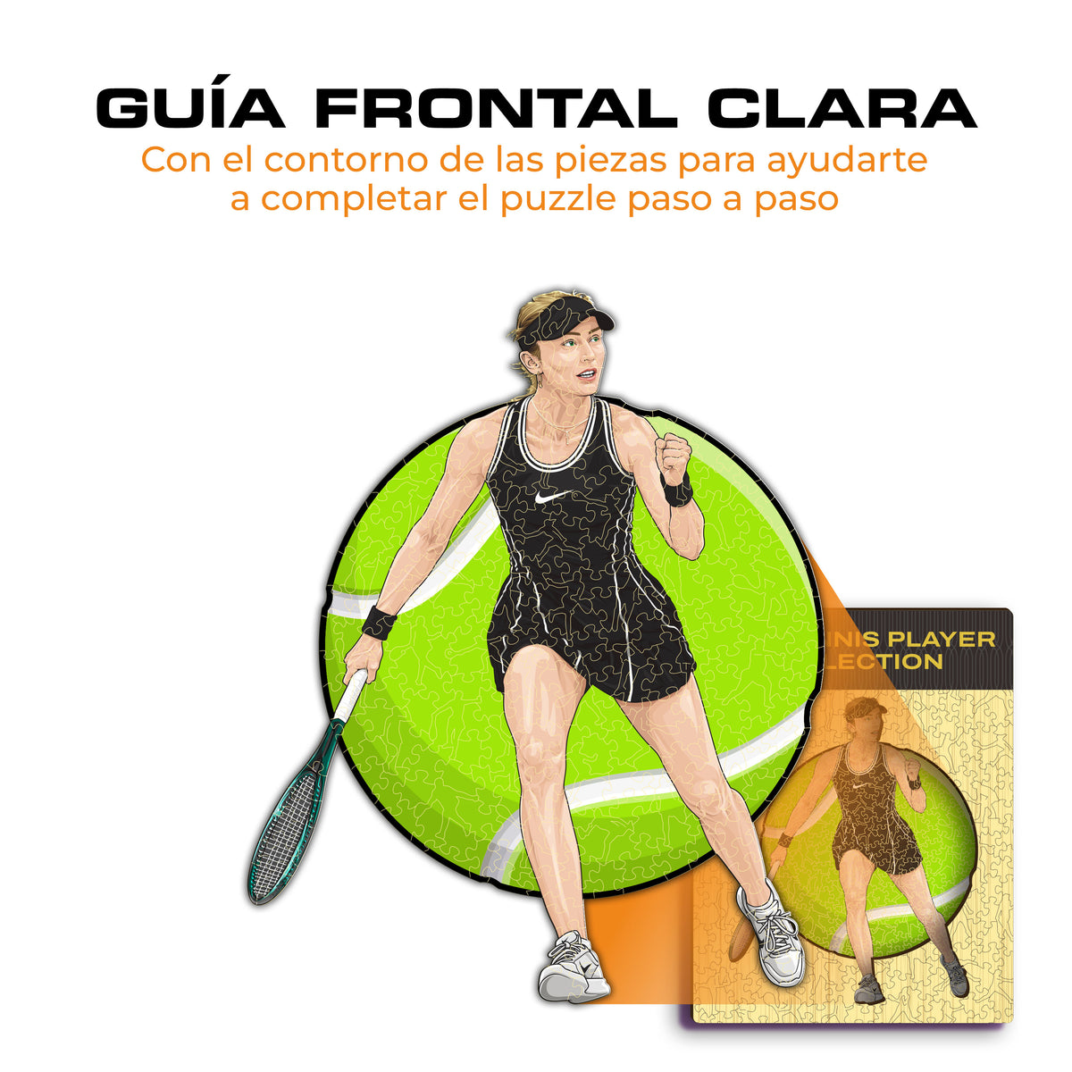 Paula Badosa Puzle de Madera