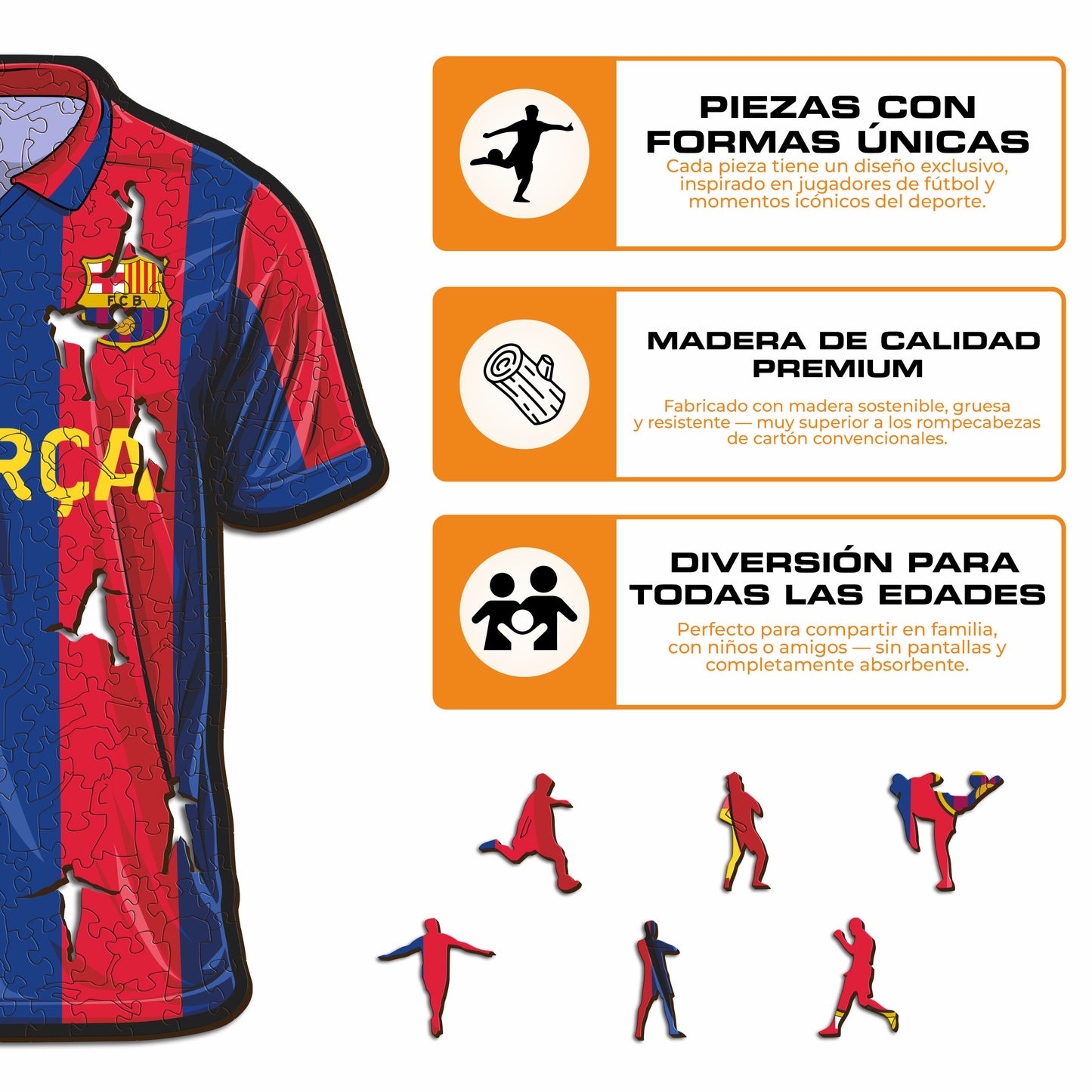 FC Barcelona® Camiseta - Rompecabezas de Madera