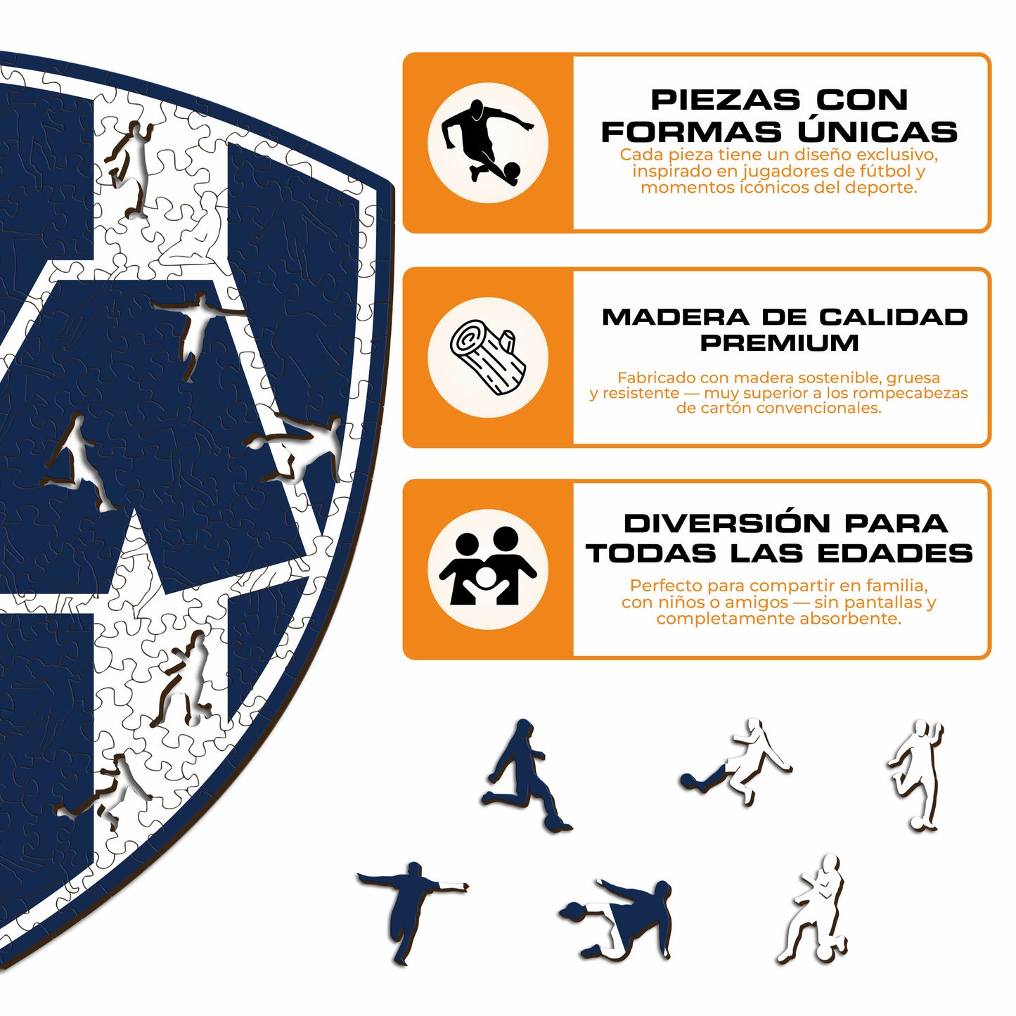Club de Futbol Monterrey® Logo - Rompecabezas de Madera