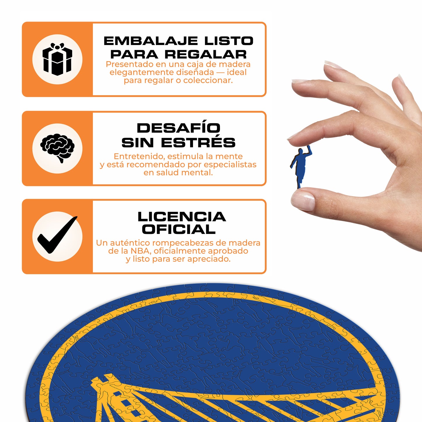 Golden State Warriors™ - Rompecabezas de Madera