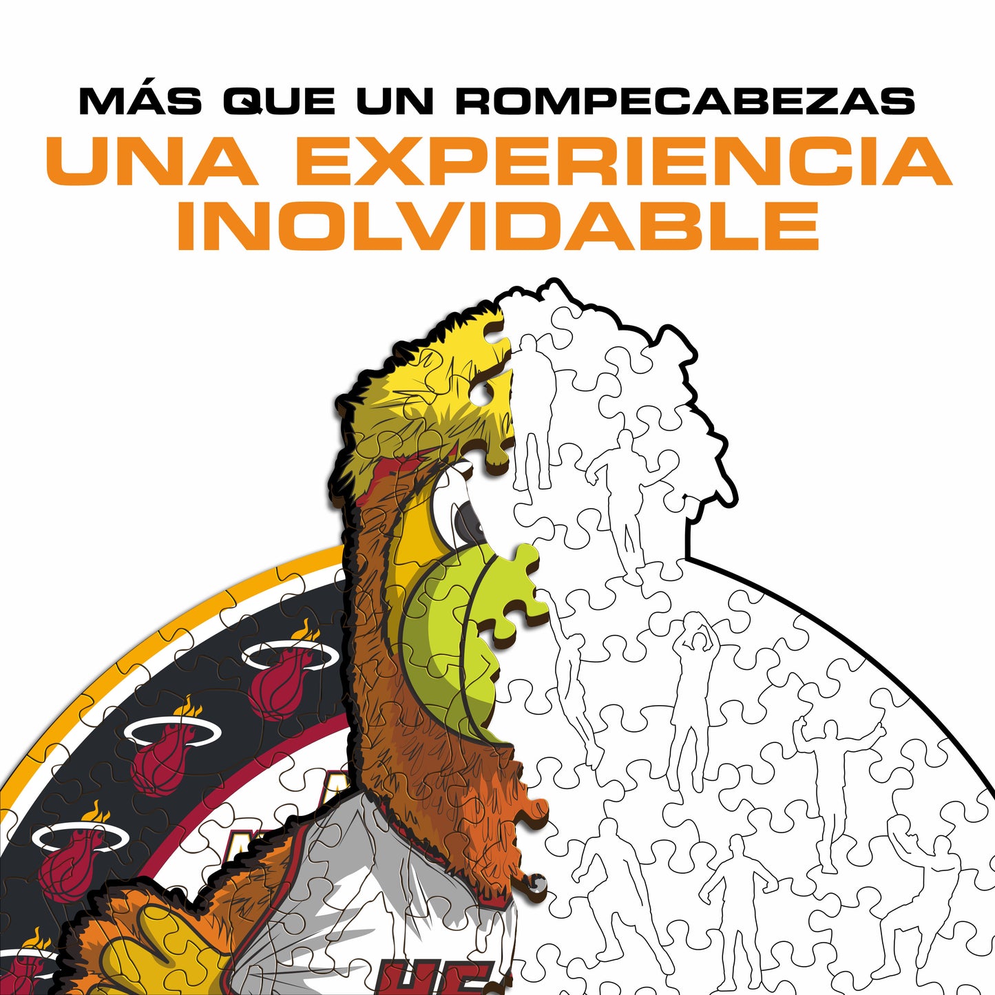 Miami Heat™ Mascota Puzle de Madera