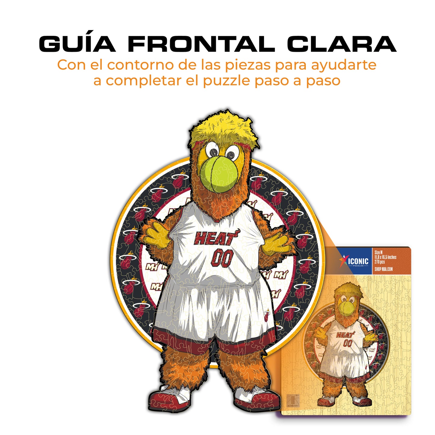 Miami Heat™ Mascota Puzle de Madera