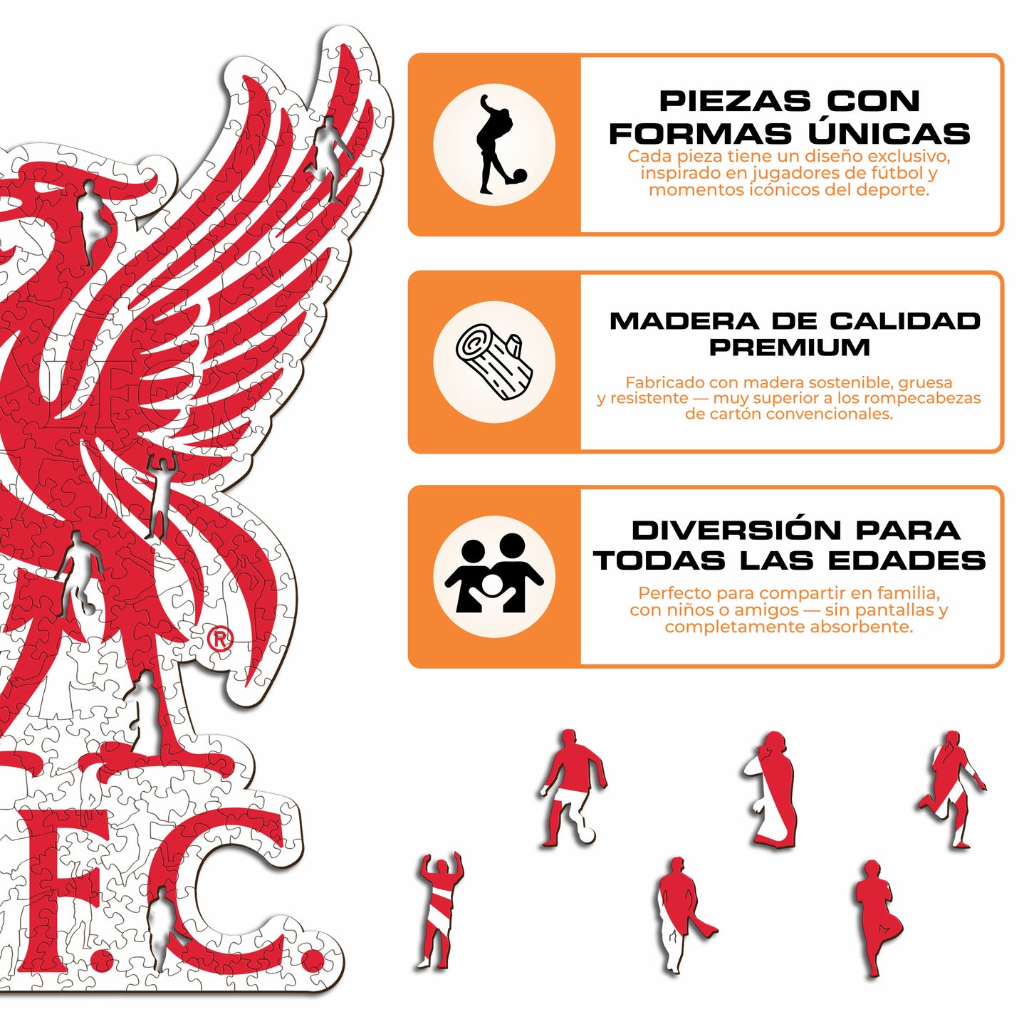 Liverpool FC® Classic Logo - Rompecabezas de Madera