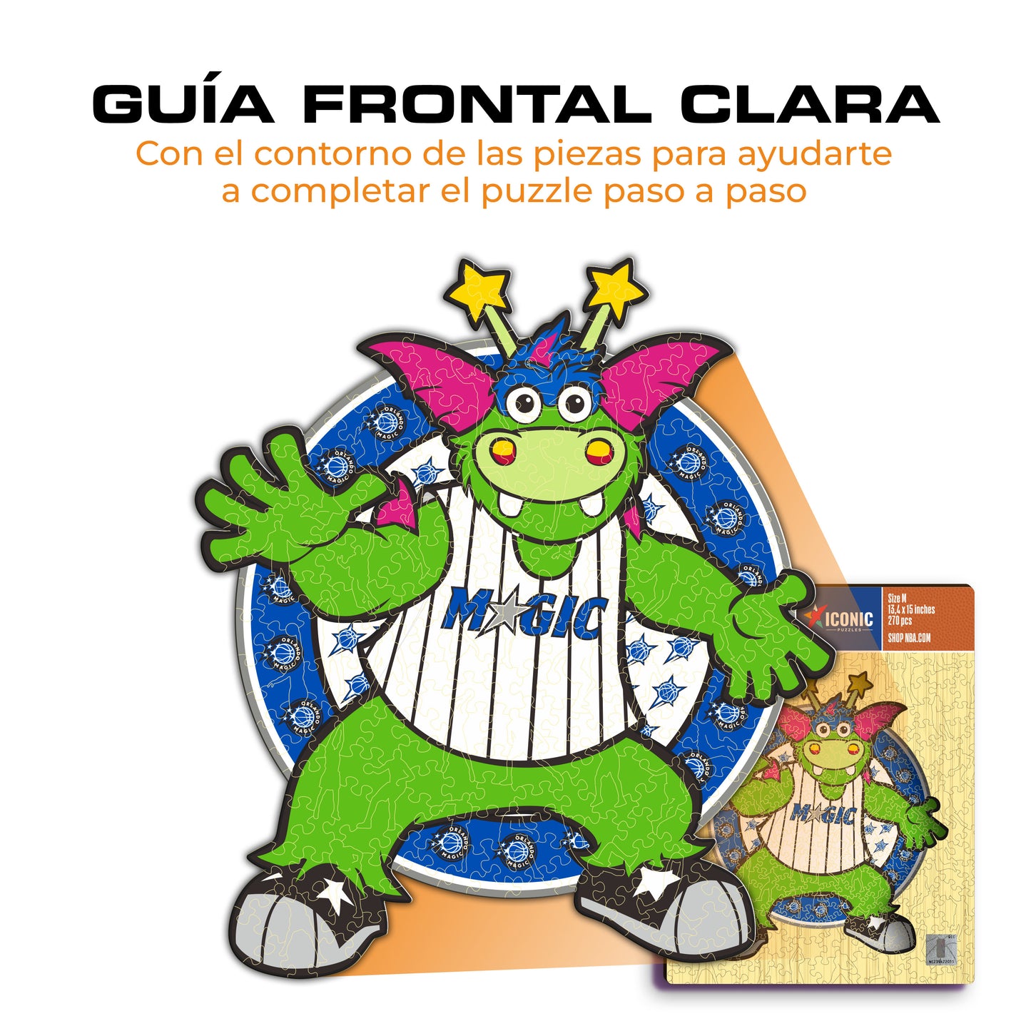 Orlando Magic™ Mascota Puzle de Madera