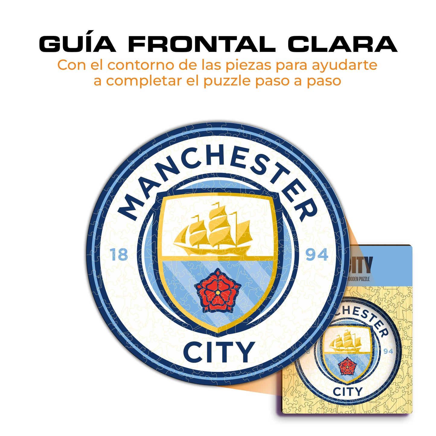 Manchester City FC® Logo - Rompecabezas de Madera