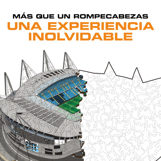 Man City FC® Etihad Stadium - Rompecabezas de Madera