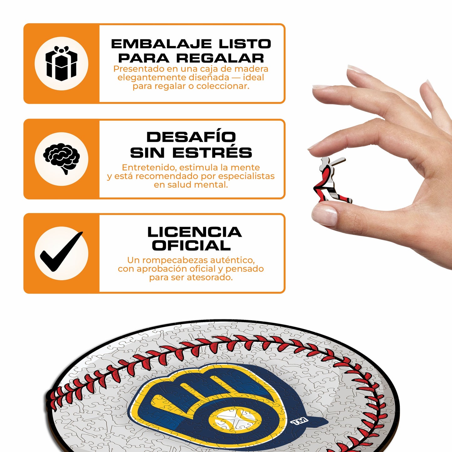 Milwaukee Brewers™ - Rompecabezas de Madera