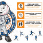 New York Mets™ Mascota - Rompecabezas de Madera