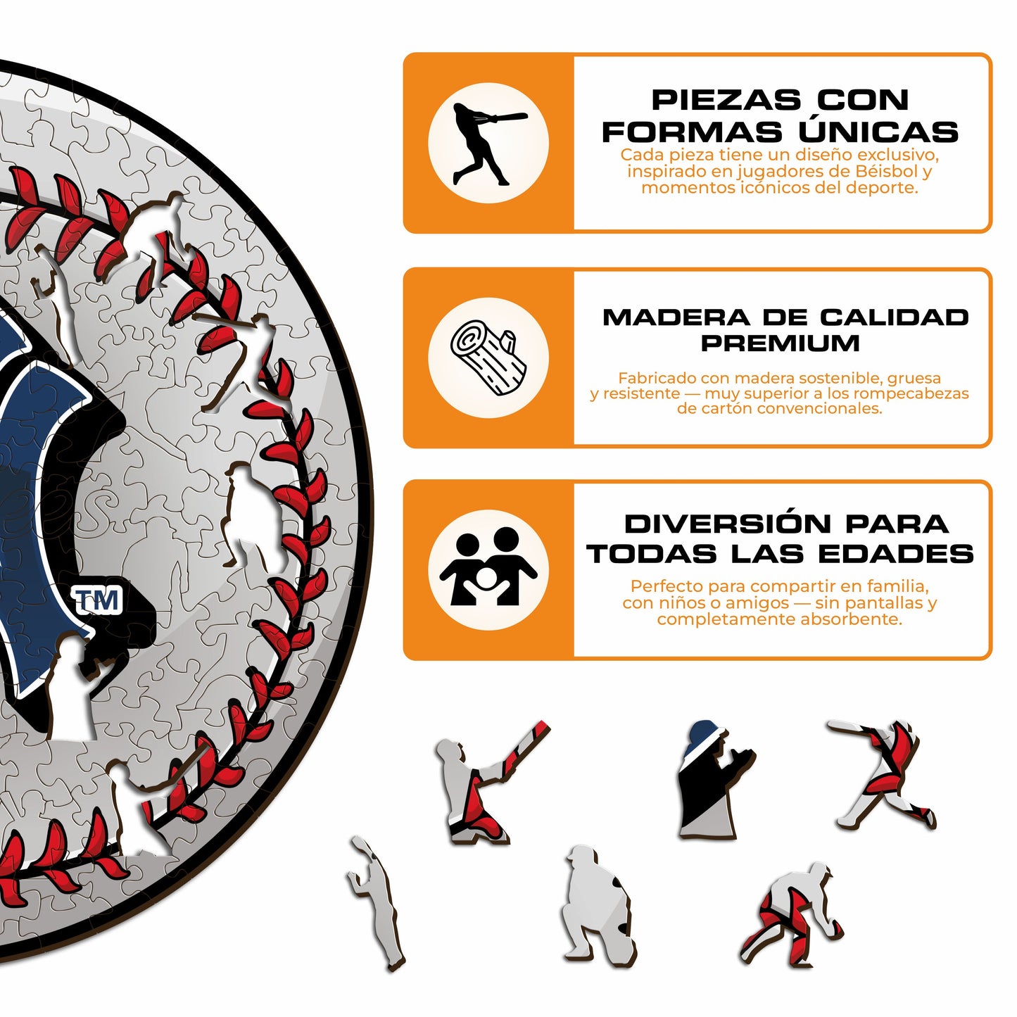 New York Yankees™ - Rompecabezas de Madera
