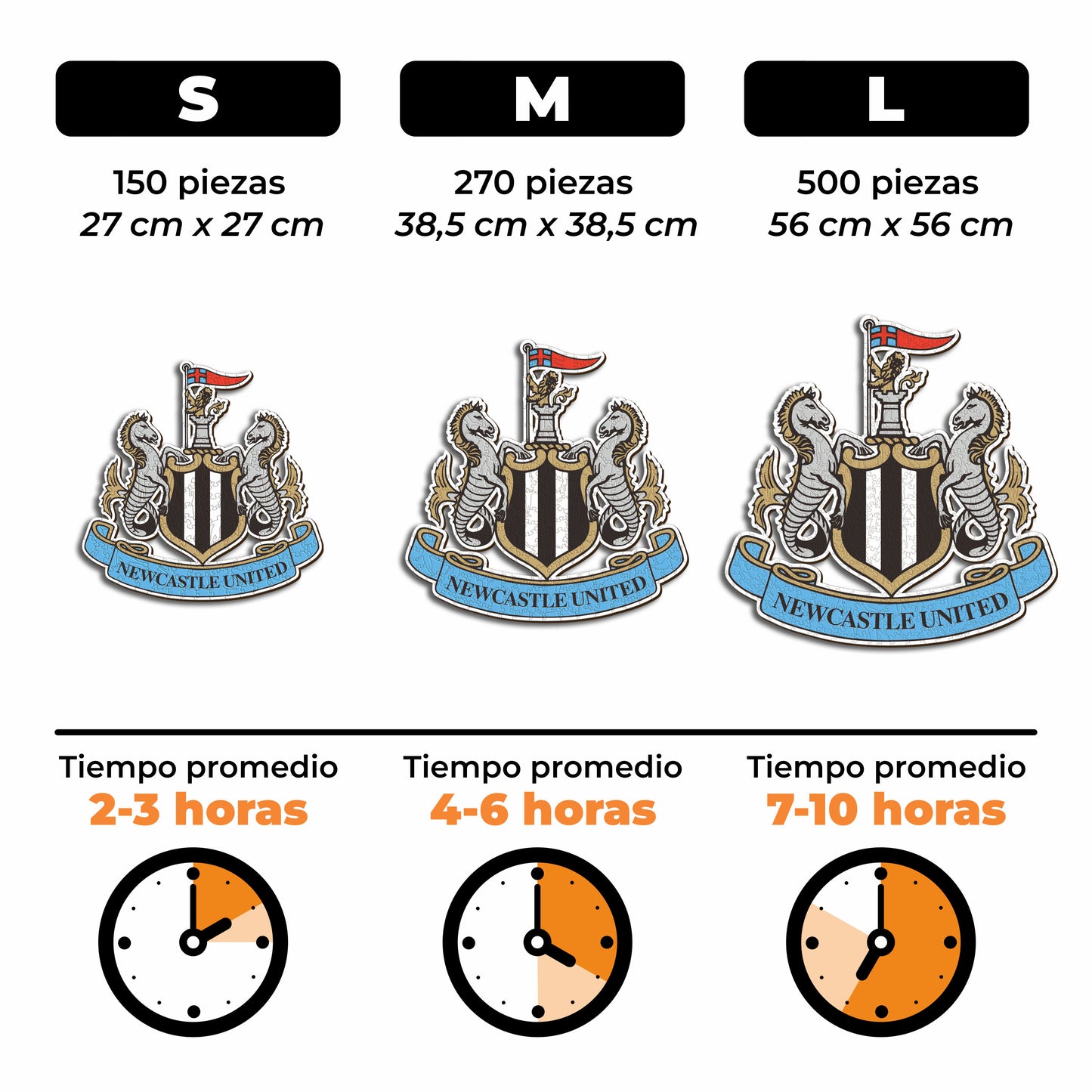 Newcastle United FC® Logo - Rompecabezas de Madera