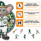 Oakland Athletics™ Mascota - Rompecabezas de Madera