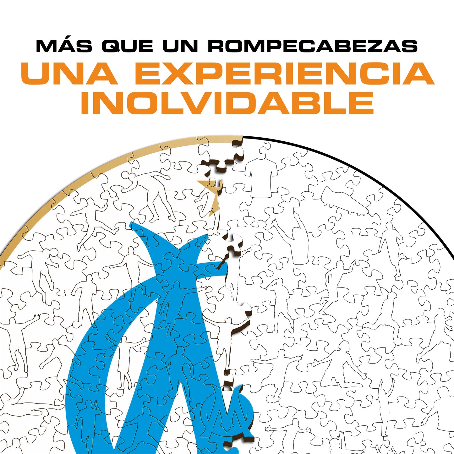 Olympique de Marseille® Logo - Rompecabezas de Madera Oficial