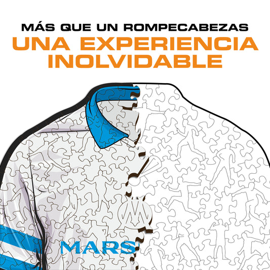 Olympique de Marseille® Camiseta - Rompecabezas de Madera Oficial