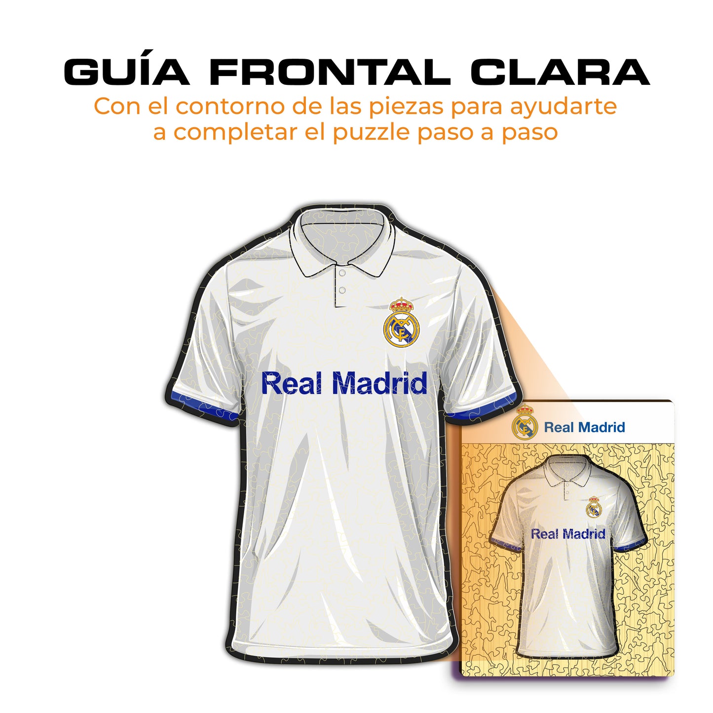 Real Madrid CF® Camiseta - Rompecabezas de Madera