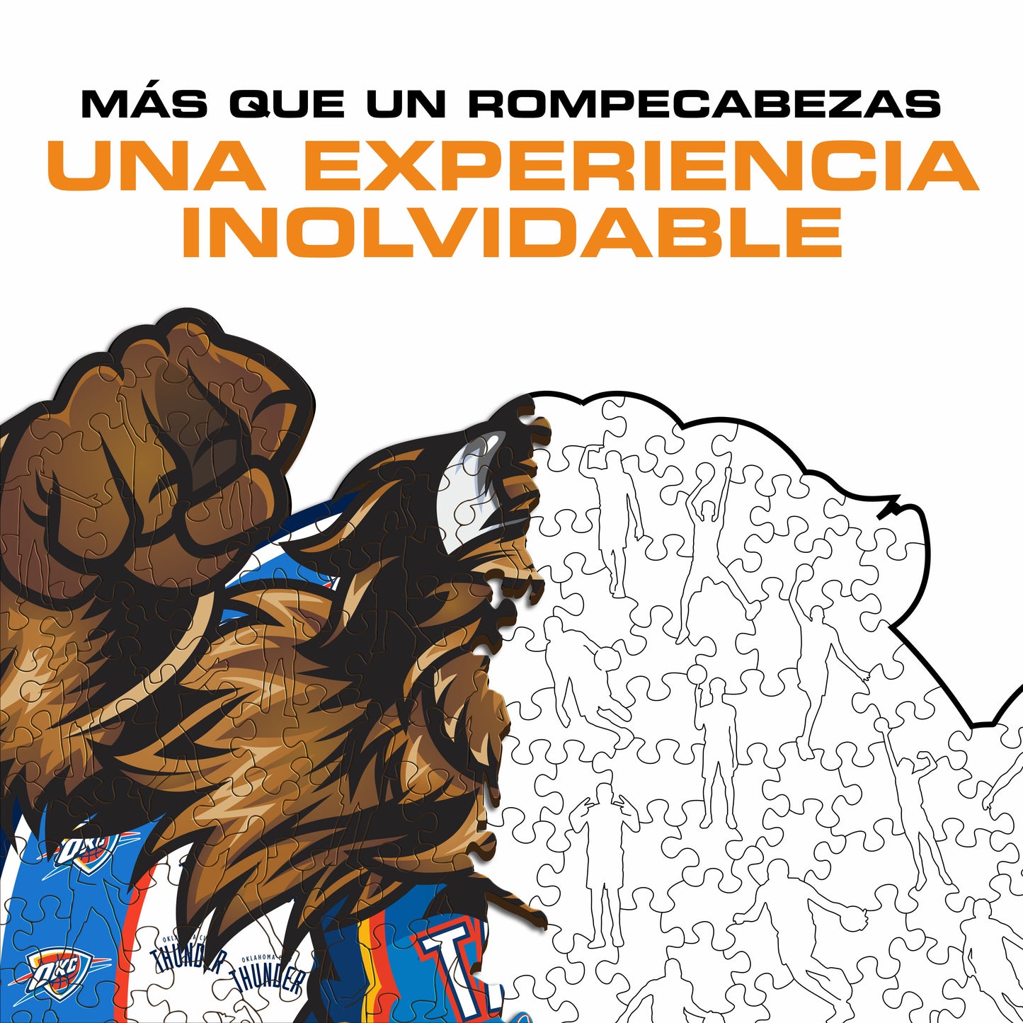 Oklahoma City Thunder™ Mascota - Puzzle de Madera