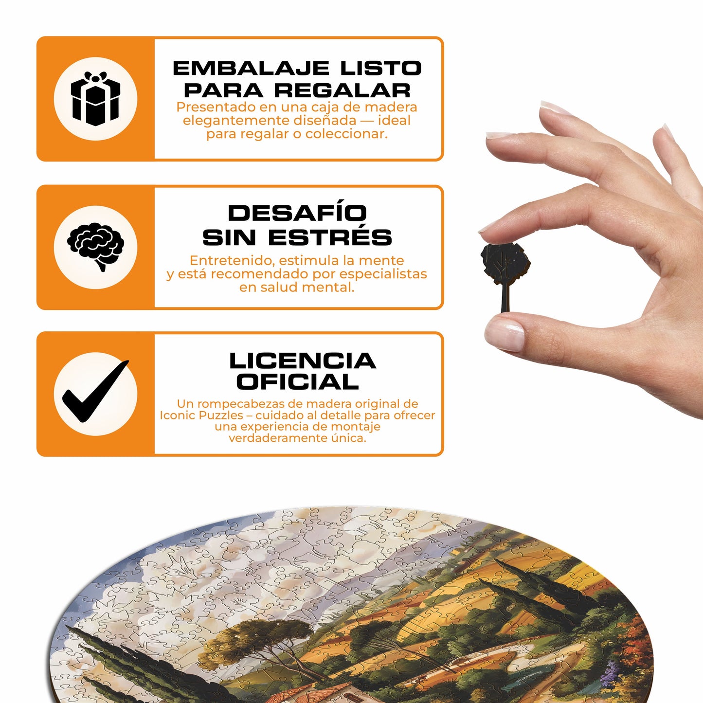 Toscana - Rompecabezas de Madera