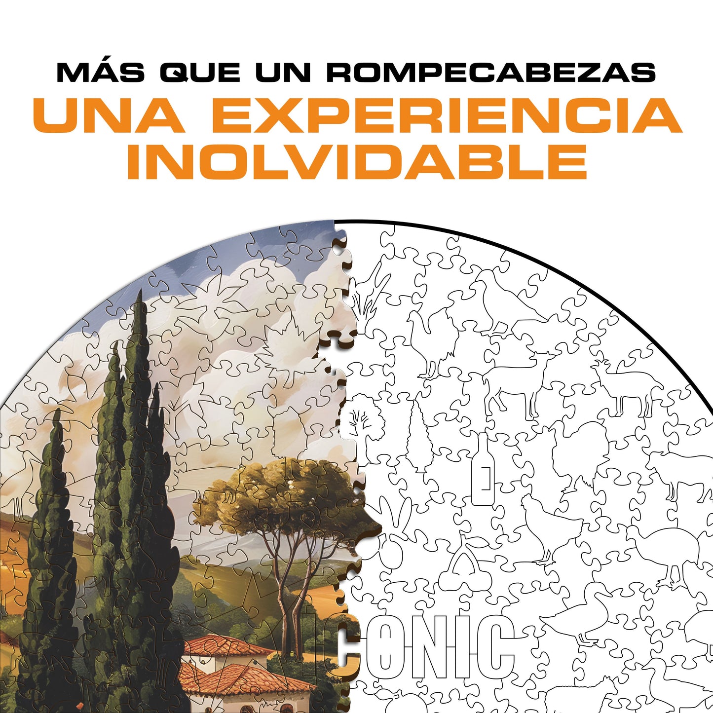Toscana - Rompecabezas de Madera