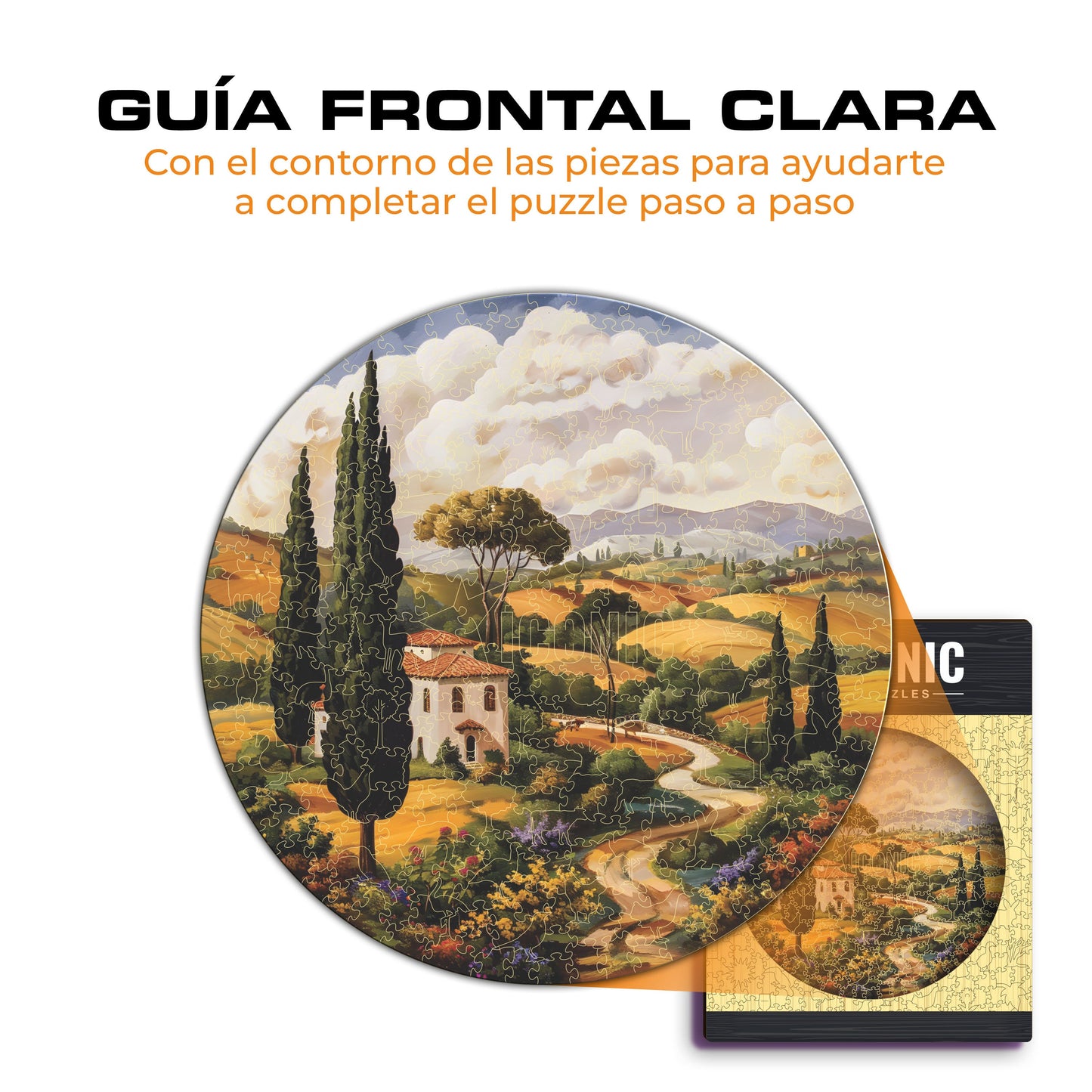 Toscana - Rompecabezas de Madera