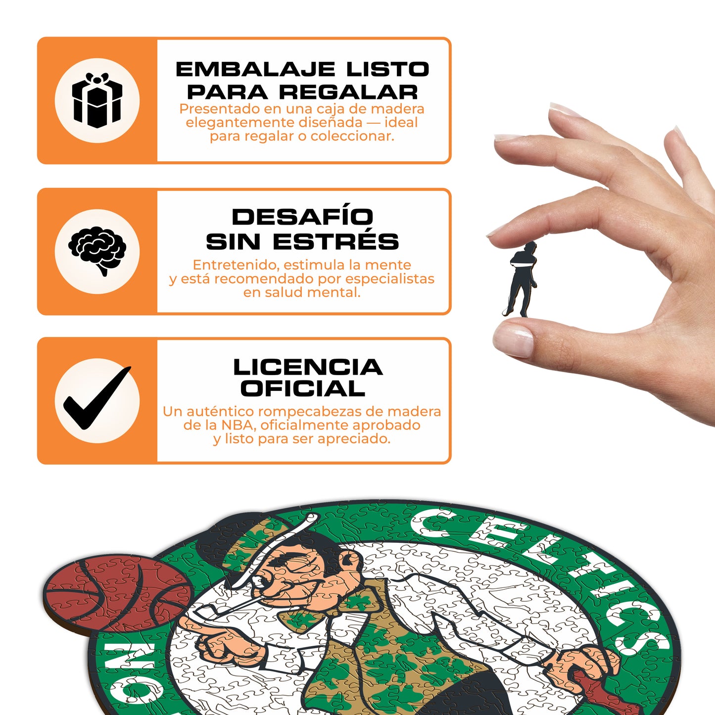 Boston Celtics™ - Rompecabezas de Madera