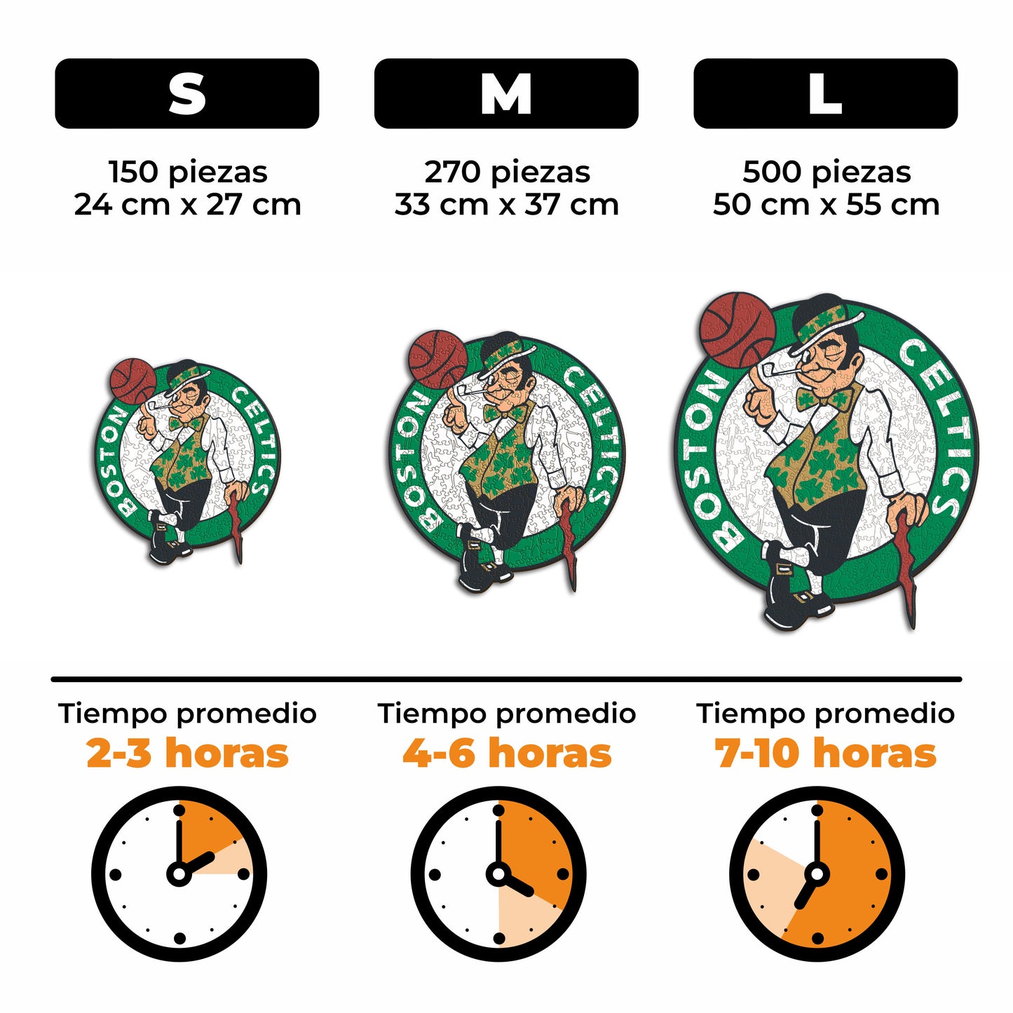 Boston Celtics™ - Rompecabezas de Madera