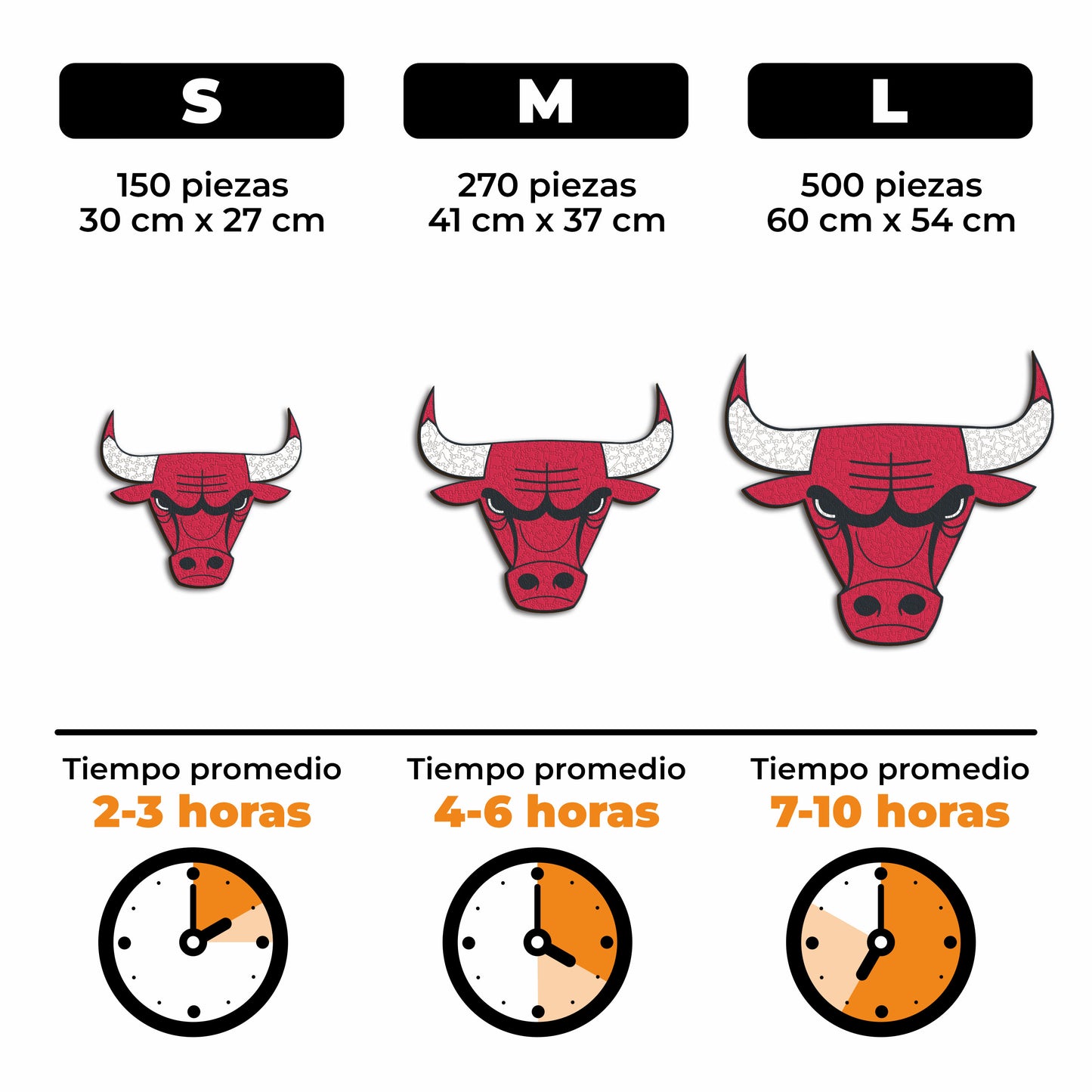 Chicago Bulls™ - Rompecabezas de Madera