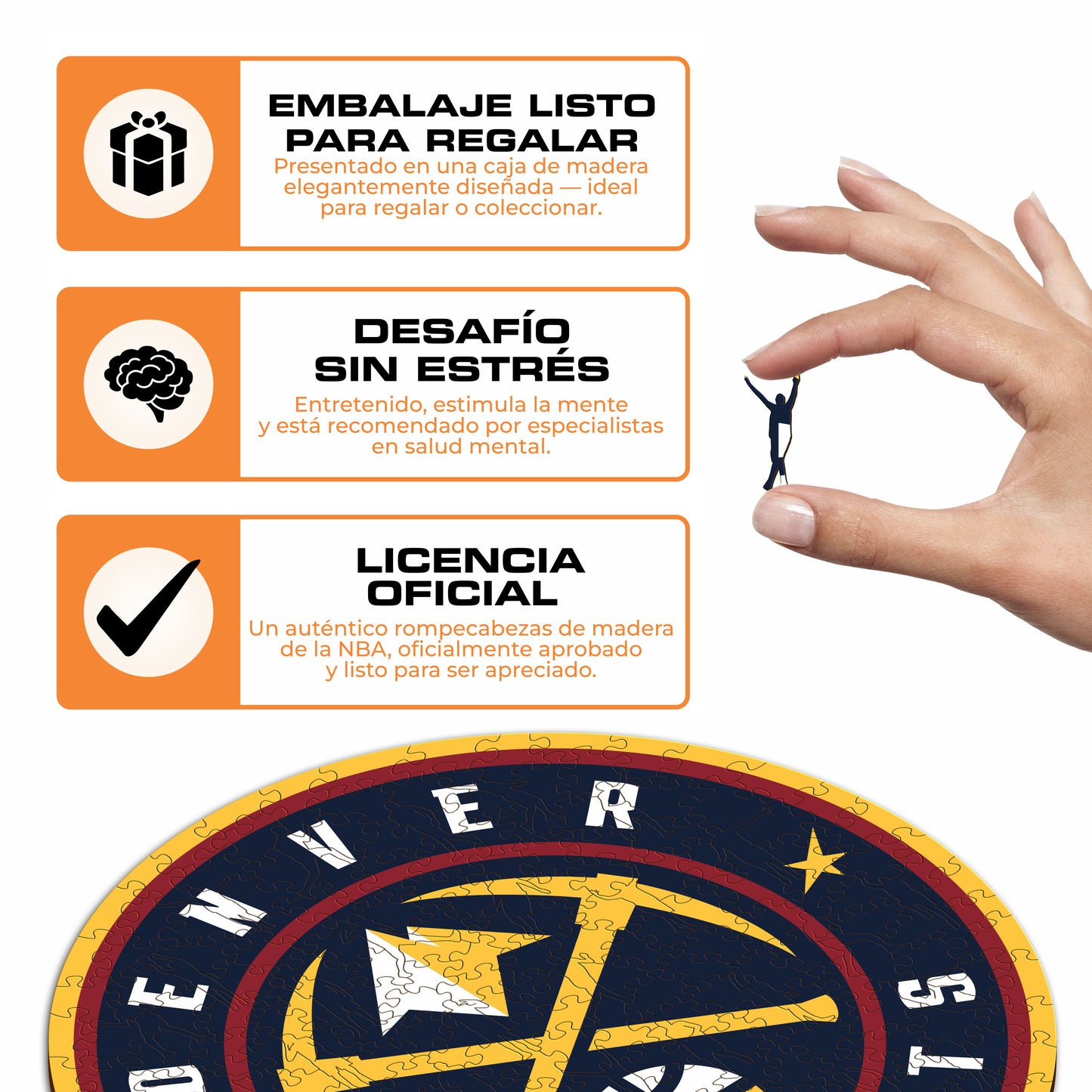 Denver Nuggets™ - Rompecabezas de Madera