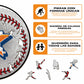Houston Astros™ - Rompecabezas de Madera