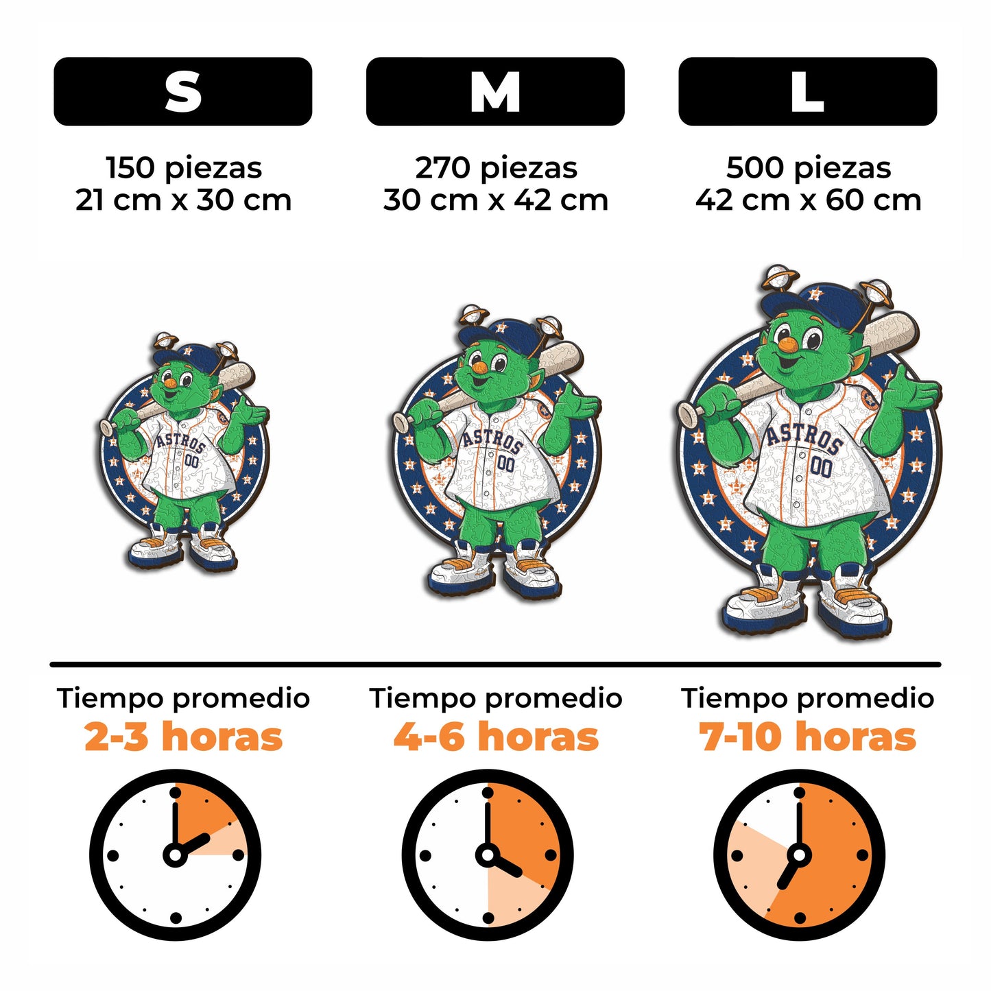 Houston Astros™ Mascota - Rompecabezas de Madera