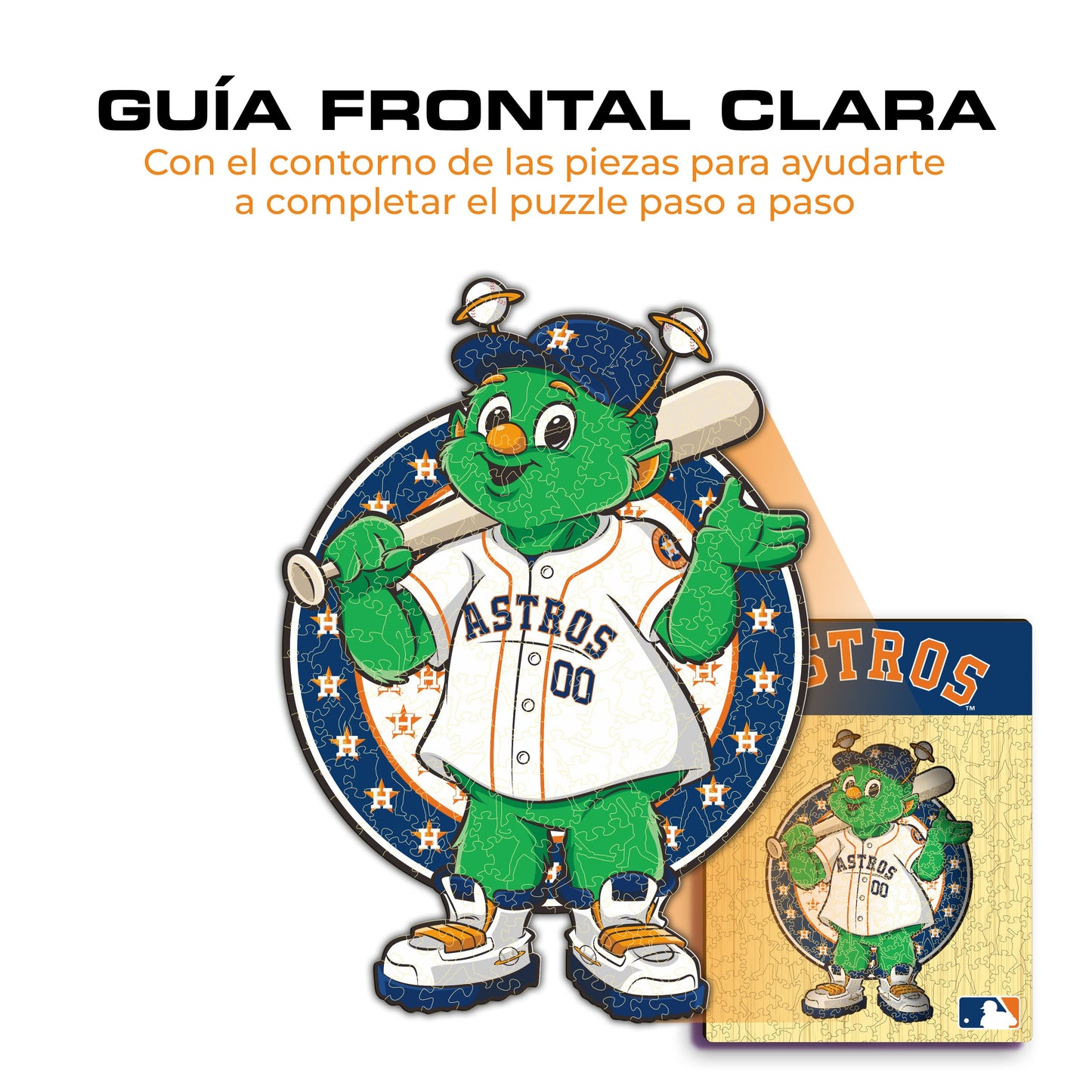 Houston Astros™ Mascota - Rompecabezas de Madera
