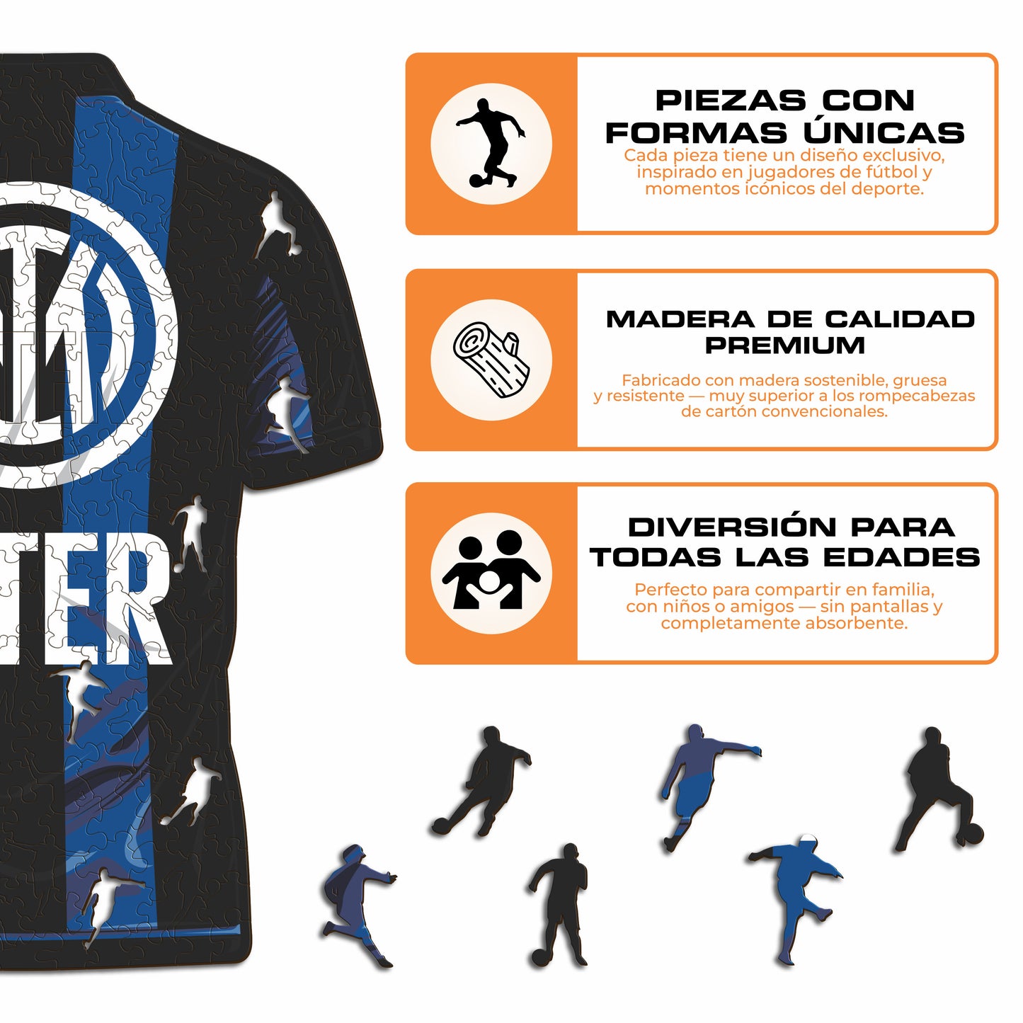 FC Inter® Camiseta - Rompecabezas de Madera