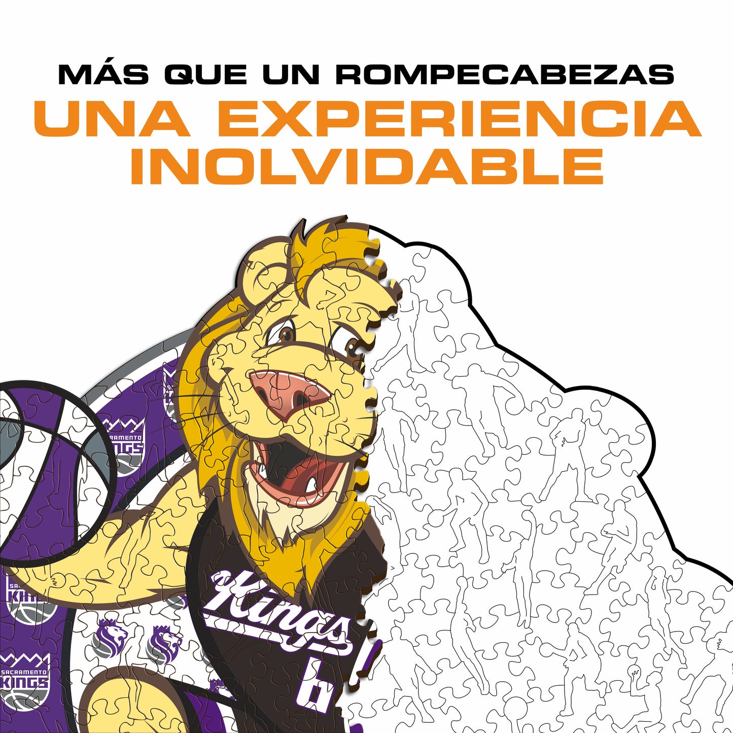 Sacramento Kings™ Mascota Puzle de Madera