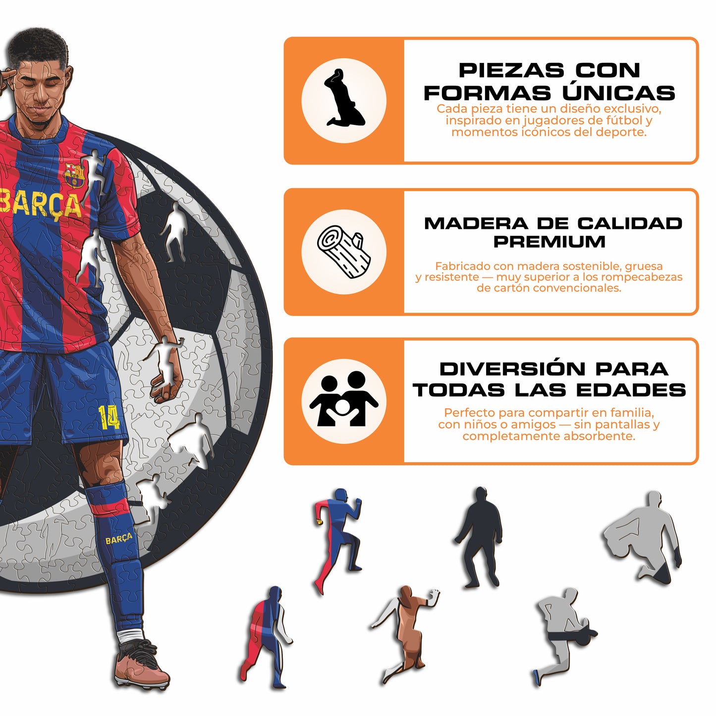 Marcus Rashford - Rompecabezas de Madera