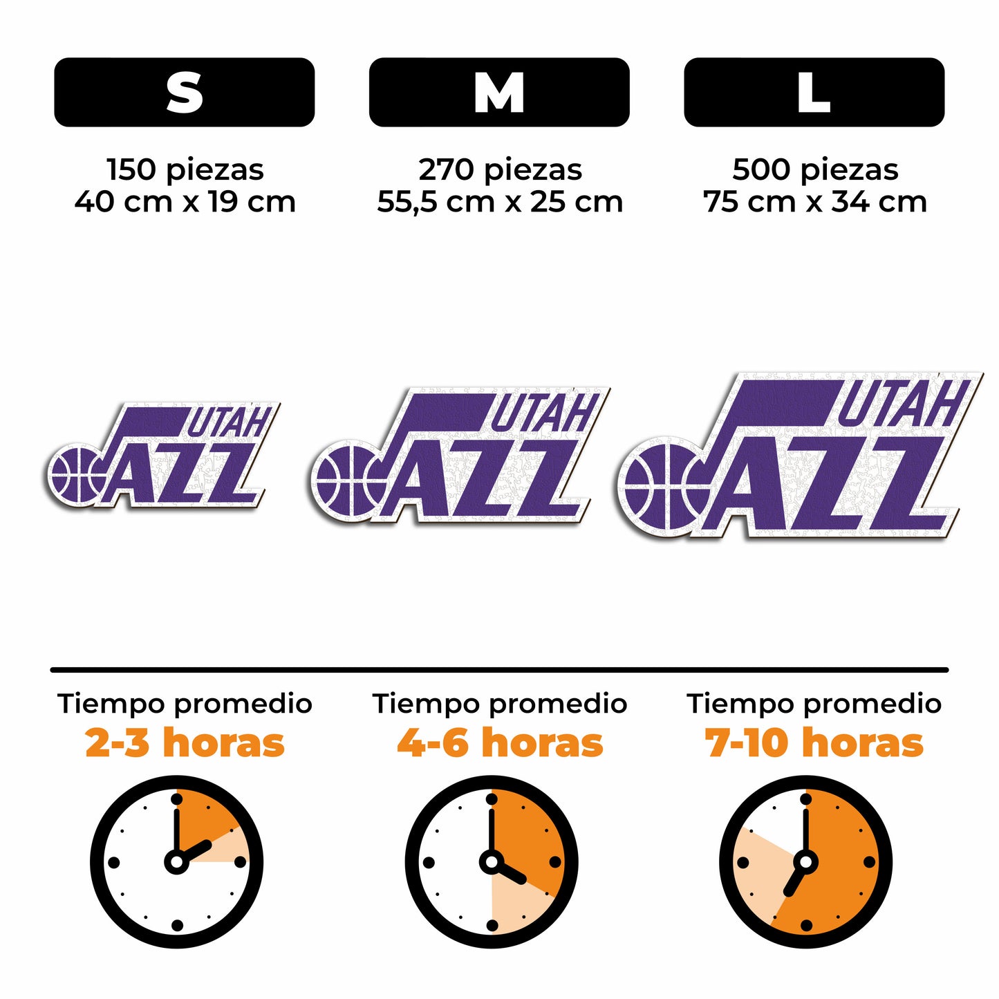 Utah Jazz™ - Rompecabezas de Madera