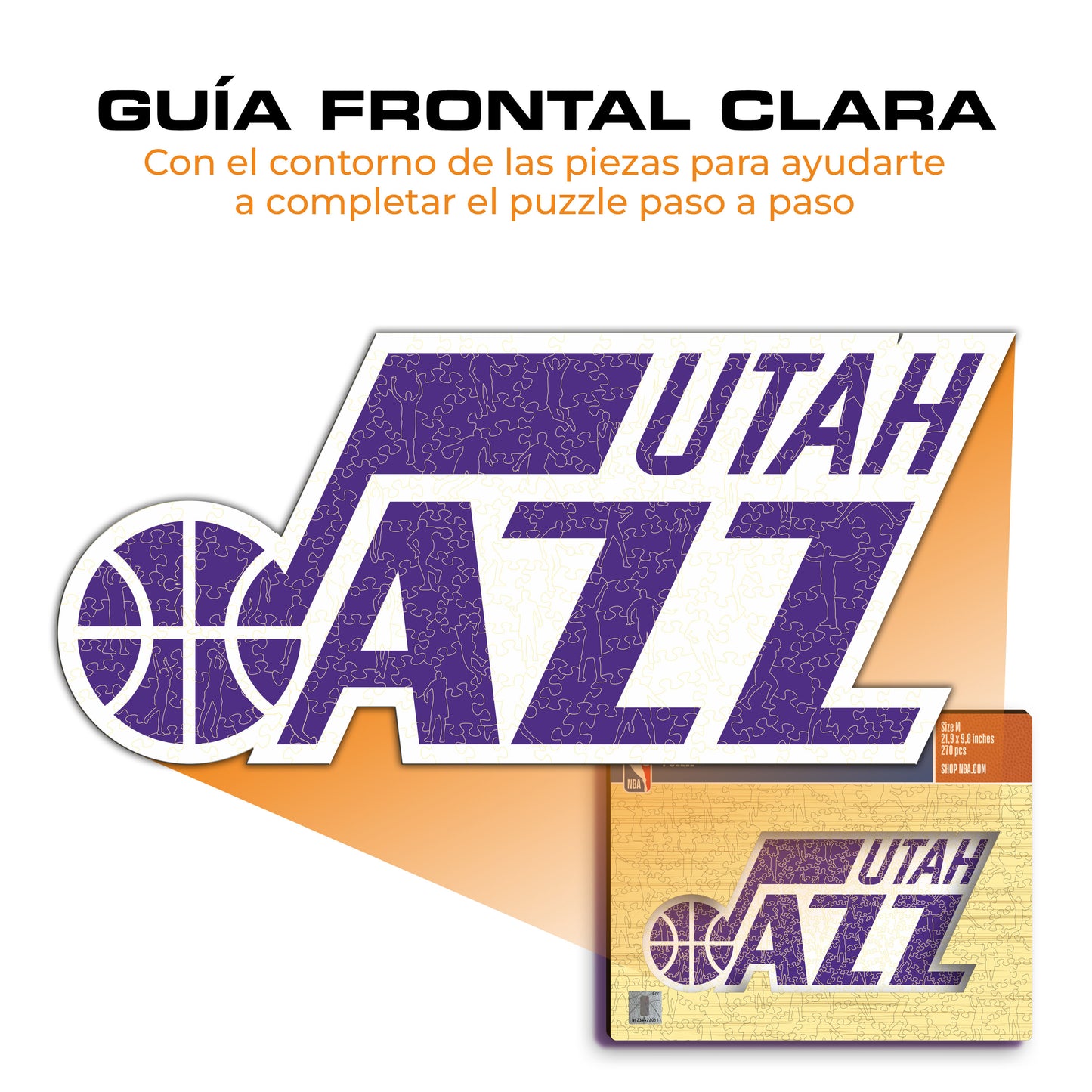 Utah Jazz™ - Rompecabezas de Madera