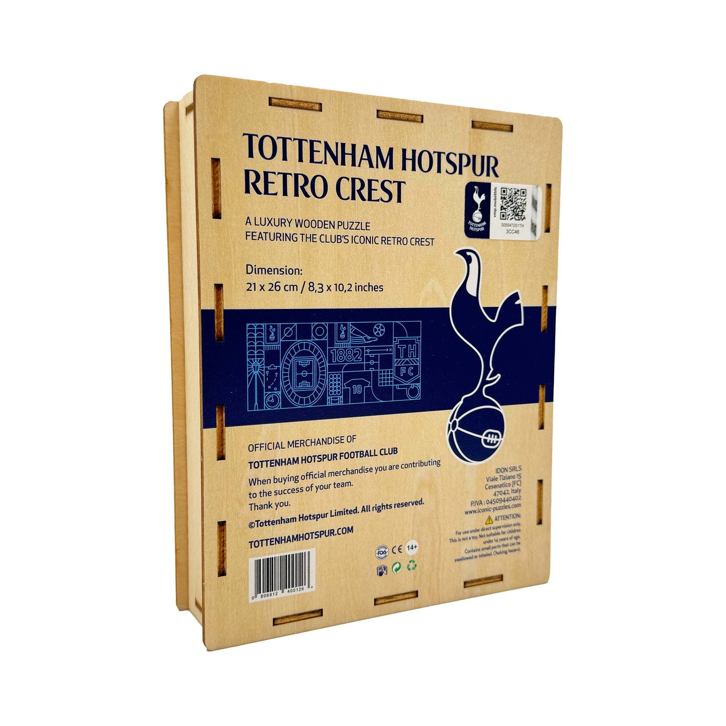 Tottenham Hotspur FC® Retro Logo - Rompecabezas de Madera