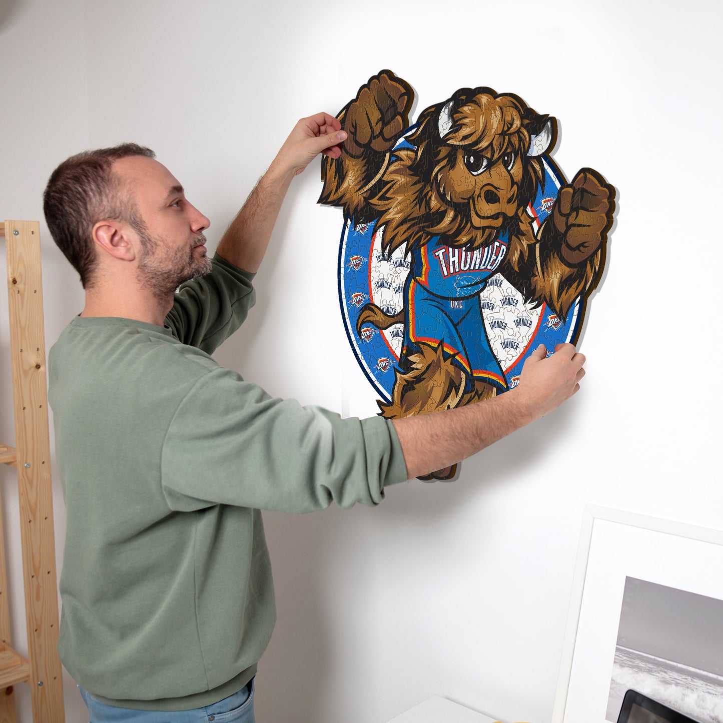 Oklahoma City Thunder™ Mascota - Puzzle de Madera
