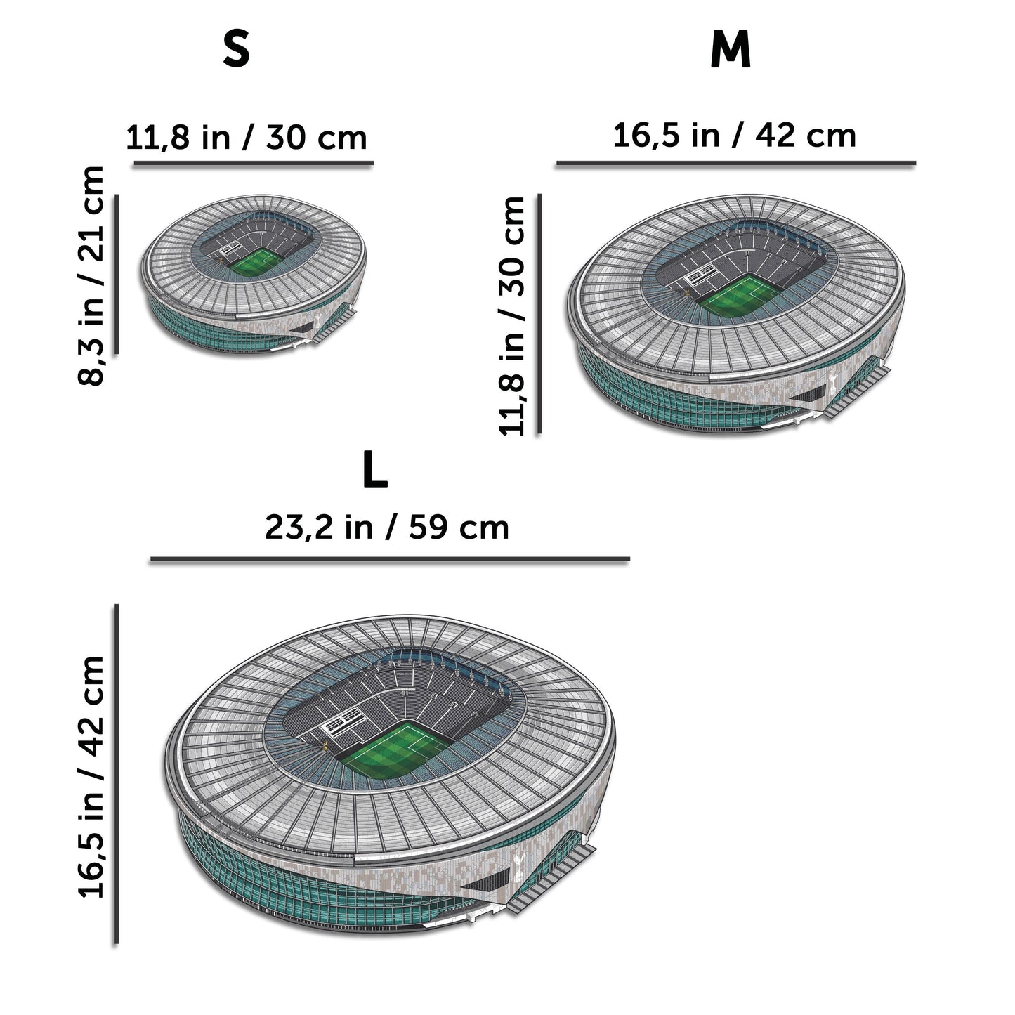 Tottenham Hotspur FC® Stadium - Rompecabezas de Madera