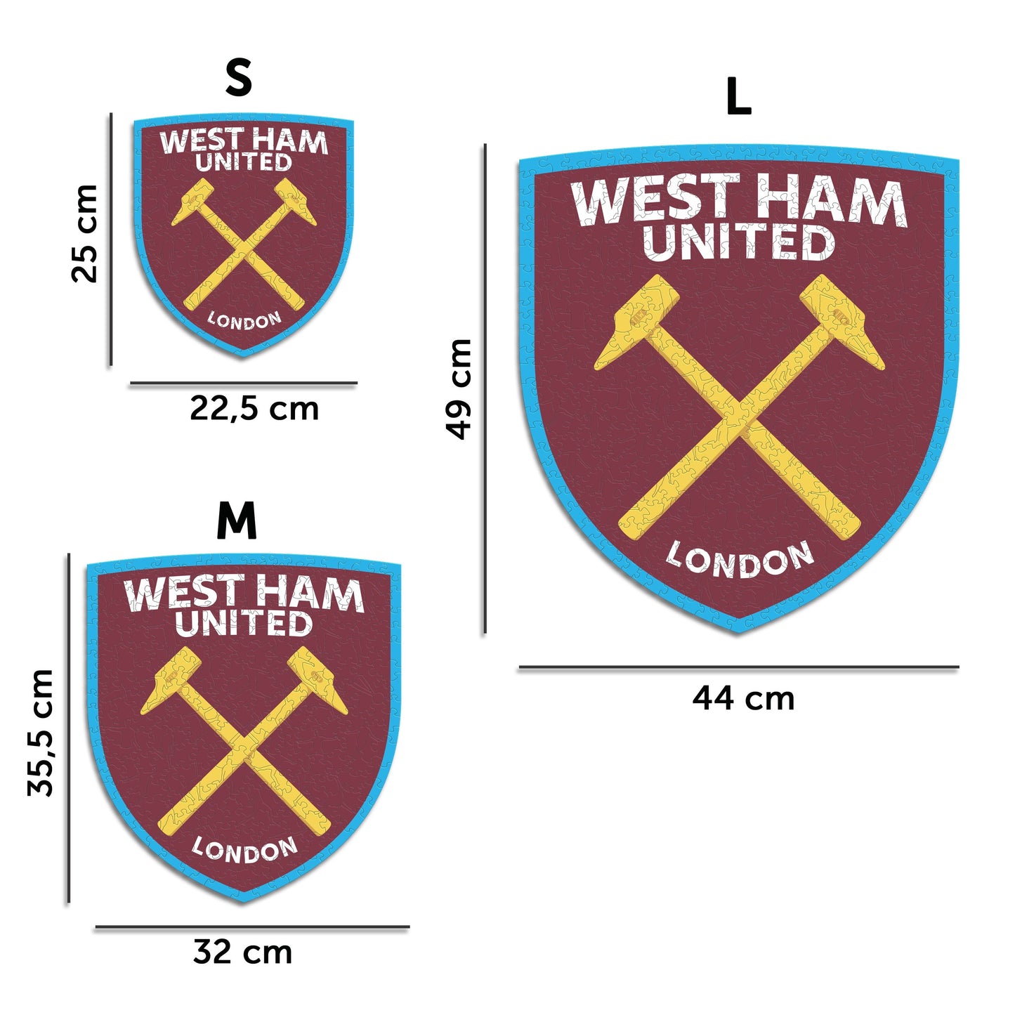 West Ham United FC® Logo - Rompecabezas de Madera