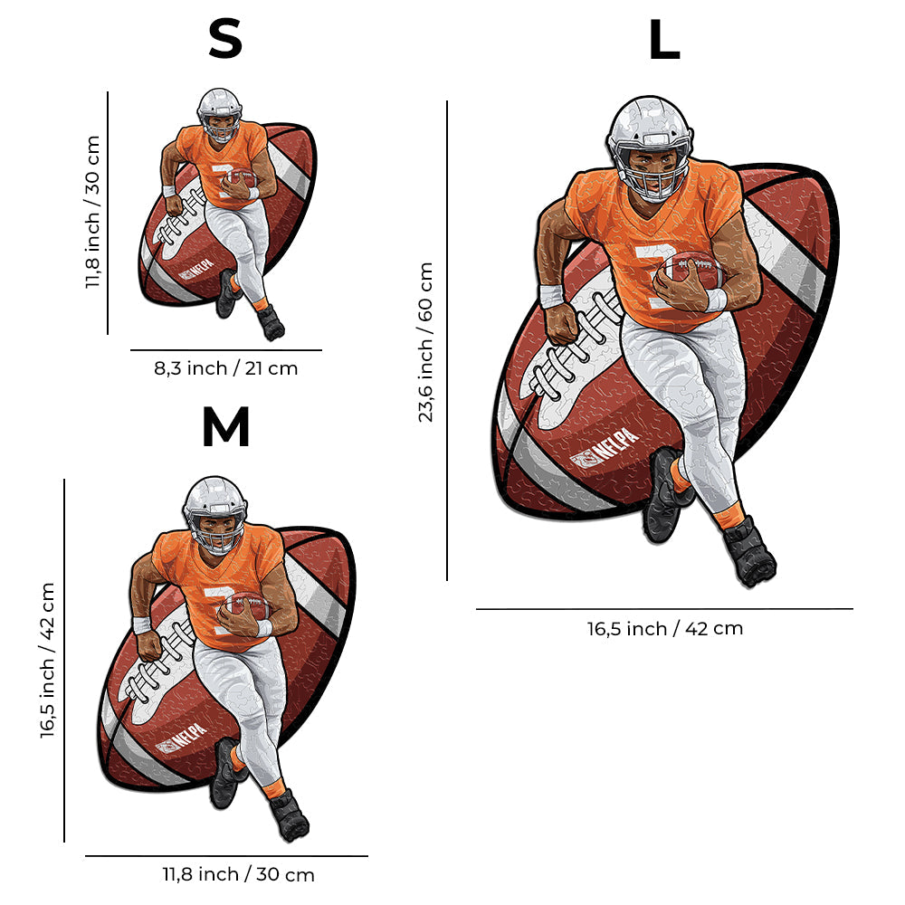 Russell Wilson - Rompecabezas de Madera