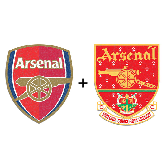 2 PACK Arsenal FC® Logo + Retro Logo