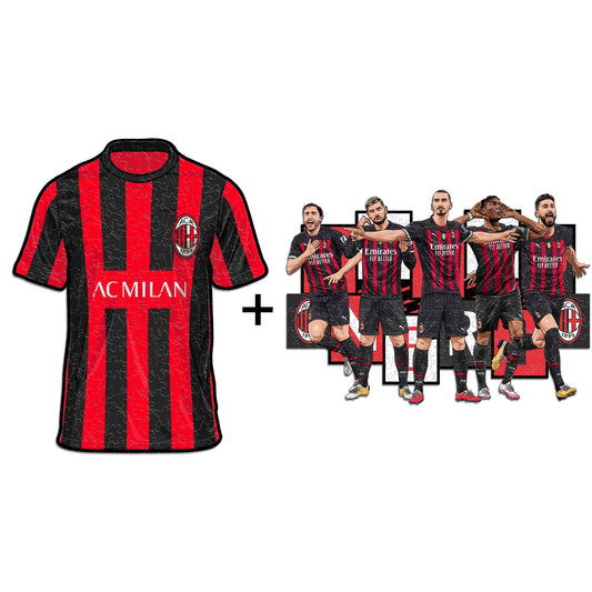 2 PACK AC Milan® Camiseta + 5 Jugadores