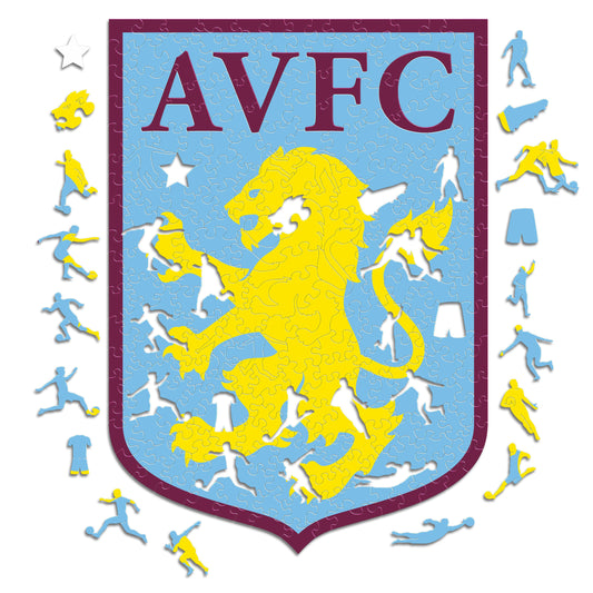 Aston Villa FC® Logo - Rompecabezas de Madera