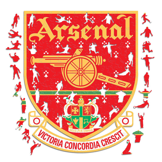 Arsenal FC® Retro Logo - Rompecabezas de Madera