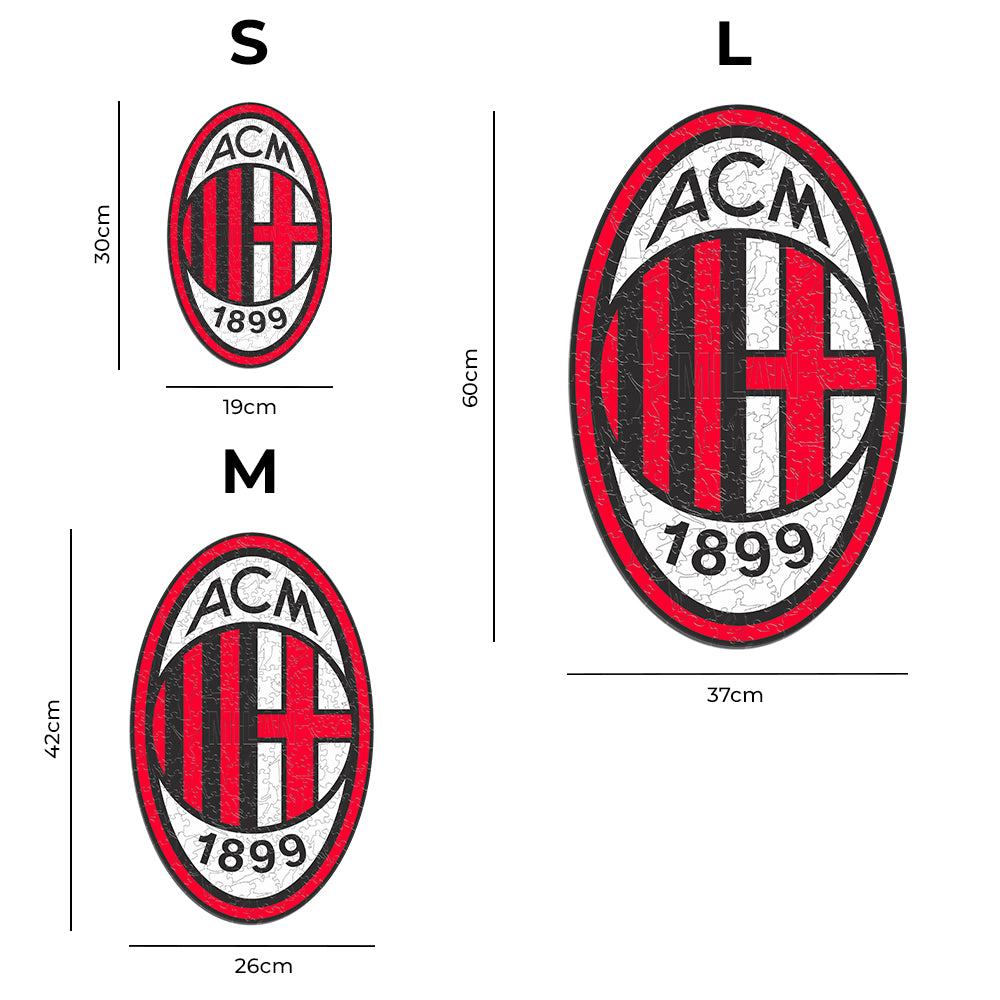 2 PACK Real Madrid CF® Logo + AC Milan® Logo