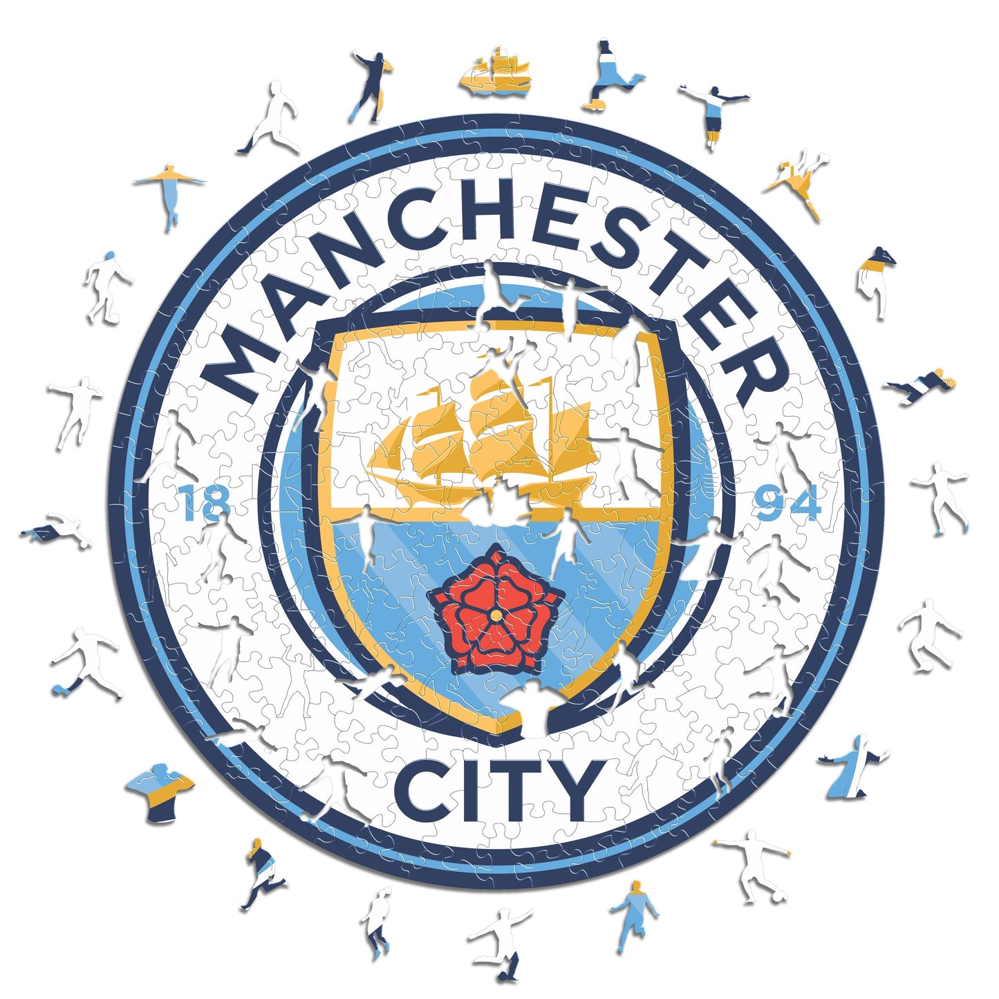 Manchester City FC® Logo - Rompecabezas de Madera