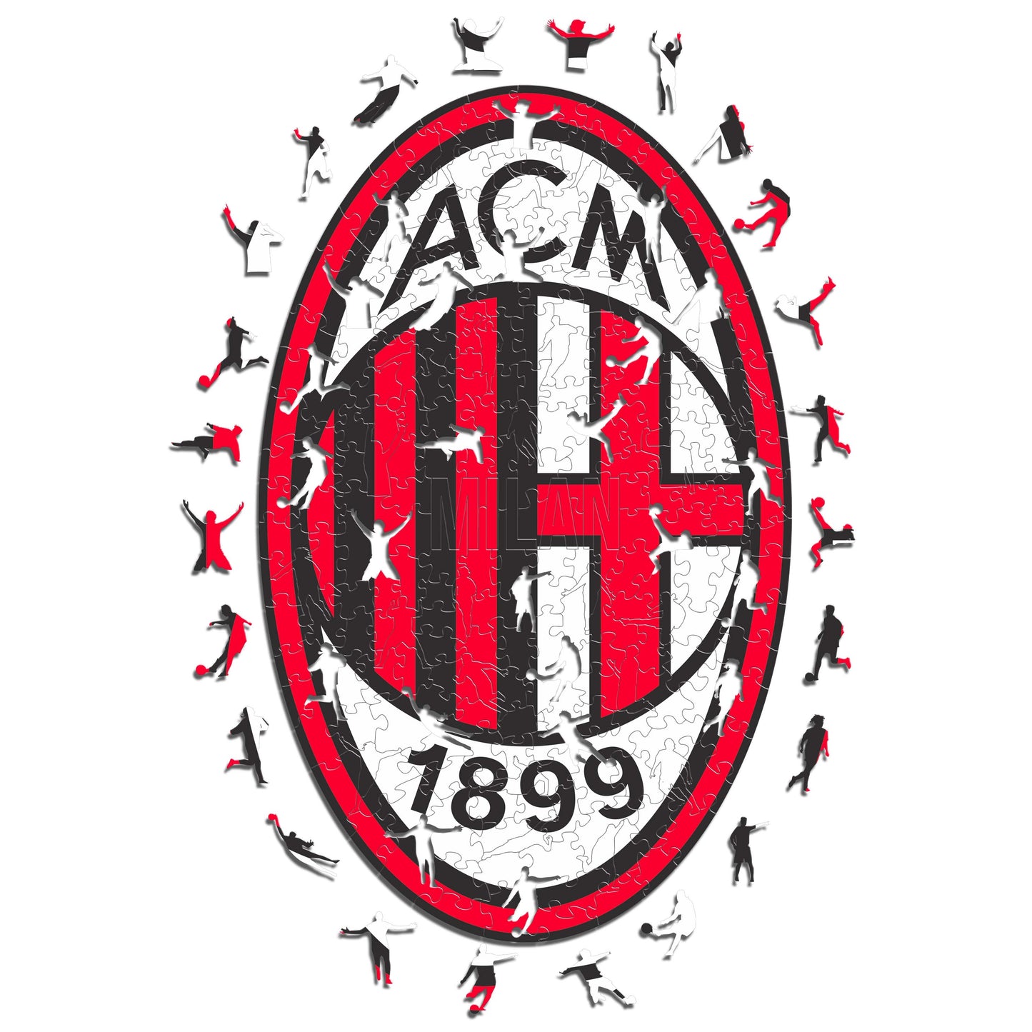 3 PACK AC Milan® Logo + Camiseta + 5 Players