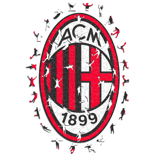AC Milan® Logo - Rompecabezas de Madera Oficial