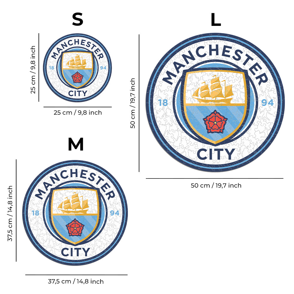 Manchester City FC® Logo - Rompecabezas de Madera